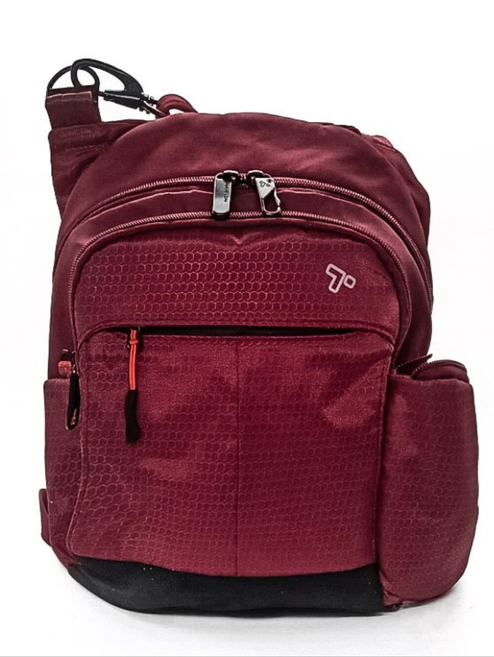 New Travelon Anti-Theft RFID Ballistic Nylon Active® Crossbody Bag In Regal Red